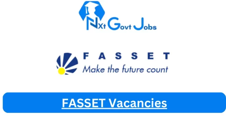 New X1 FASSET Vacancies 2024 | Apply Now @www.fasset.org. for Cleaner, Admin, Assistant Jobs