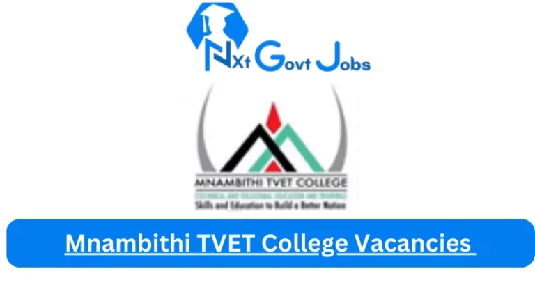 Mnambithi TVET College Vacancies 2023 @www.mnambithicollege.co.za Careers
