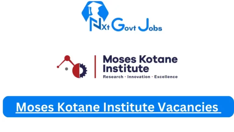 New X1 MKI Vacancies 2024 | Apply Now @www.moseskotaneinstitute.com for Cleaner, Supervisor Jobs