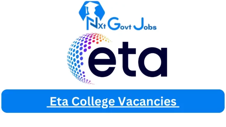 2x Eta College Vacancies 2023 @www.etacollege.com Careers