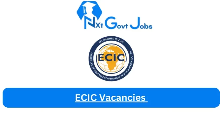 1X New ECIC Vacancies 2024 @www.ecic.co.za Careers Portal