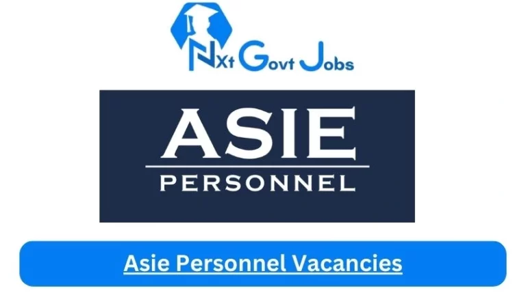 New Asie Personnel Vacancies 2024 @www.asie.co.za Career Portal