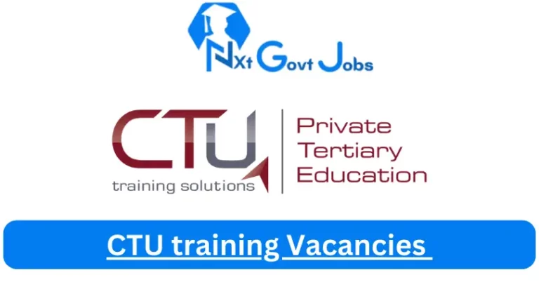 CTU training Vacancies 2023 @www.ctutraining.ac.za Careers