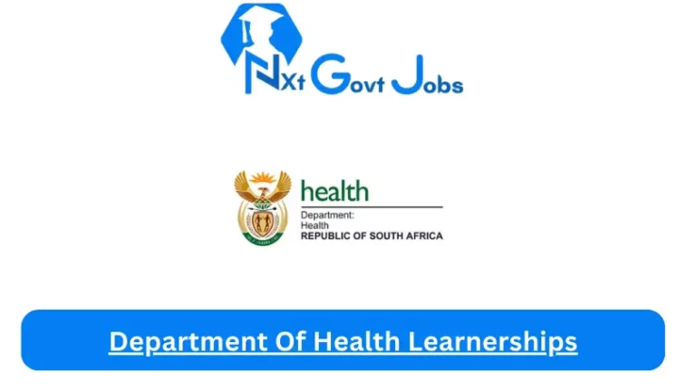 Department Of Health Learnerships 2023 Avaliable Learnerships