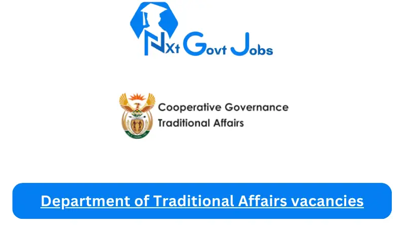 Department of Traditional Affairs vacancies 2023 Apply@cogta.gov.za