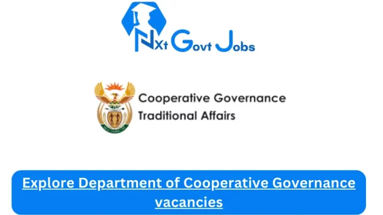 1x New Department of Cooperative Governance vacancies 2024 Apply @www.cogta.gov.za Career Portal