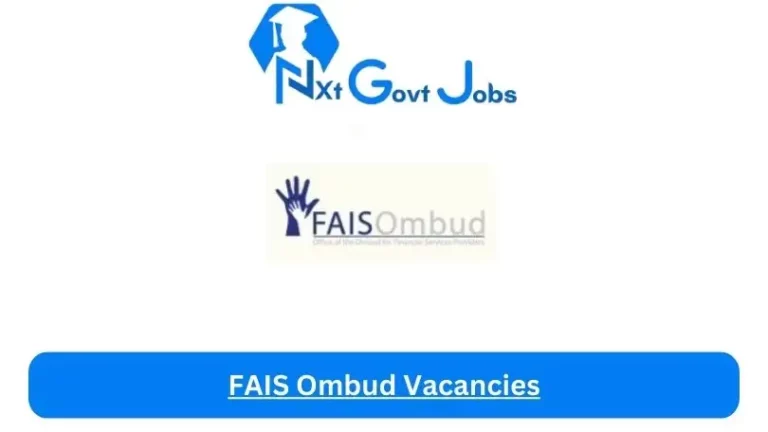 New FAIS Ombud Vacancies 2024 @www.faisombud.co.za Career Portal