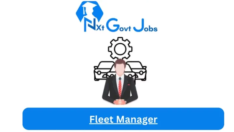 Fleet Manager Jobs in South Africa @New