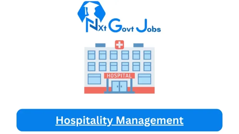 Hospitality Management Jobs in South Africa @Nxtgovtjobs
