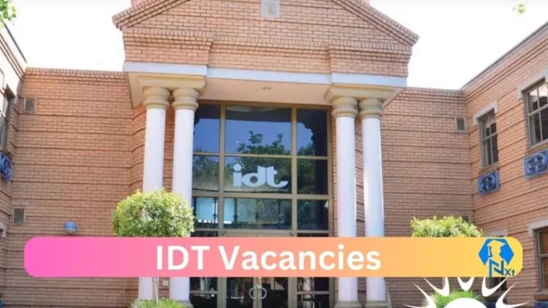 New X1 IDT Vacancies 2024 | Apply Now @idt.org.za for Supervisor, Maintenance Manager Jobs