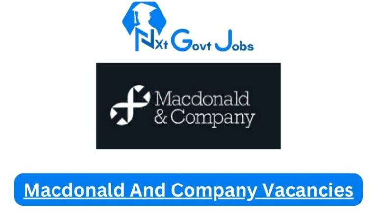 Macdonald Transport Code 14 vacancies 2024 Apply Online