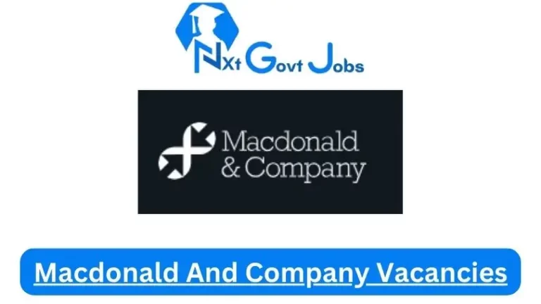 Macdonald Transport vacancies 2023 Apply Online