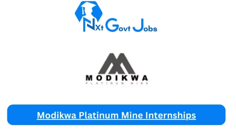 Modikwa Platinum Mine Internships 2023 Active Internship Program