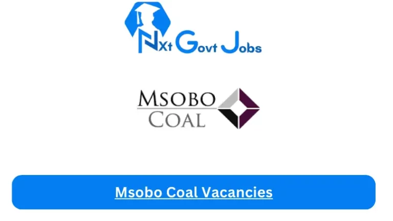 Msobo Coal Vacancies 2024 @www.Msobo Coal.com Career Portal