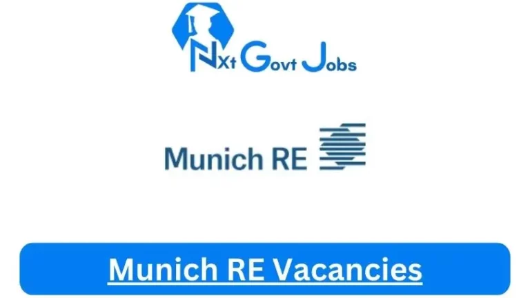 Nxtgovtjobs Munich RE Vacancies 2024 @www.munichre.com Career Portal