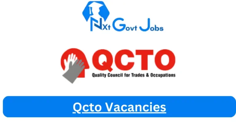 Nxtgovtjobs Qcto Vacancies 2024 @www.qcto.org.za Careers Portal