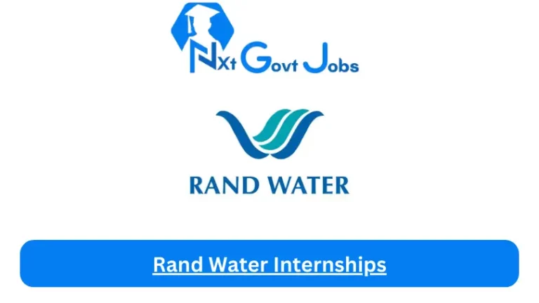Rand Water Internship 2023 Active Internship Program