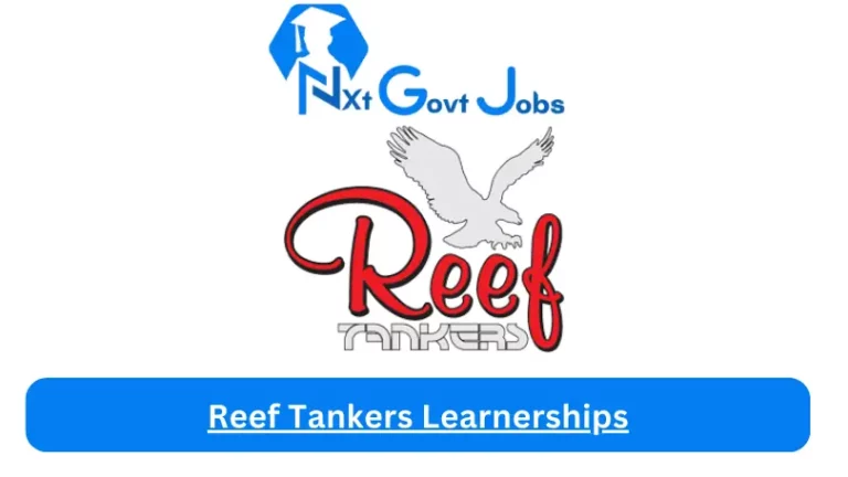 Reef Tankers Learnerships 2023 Avaliable Learnerships
