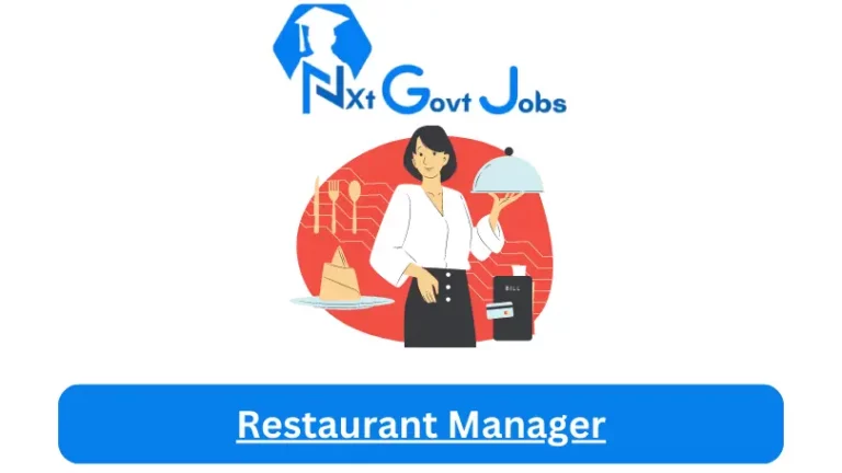 Restaurant Manager Jobs in South Africa @Nxtgovtjobs