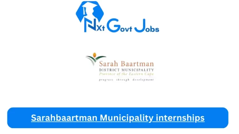 Sarahbaartman Municipality internships 2023 Active Internship Program