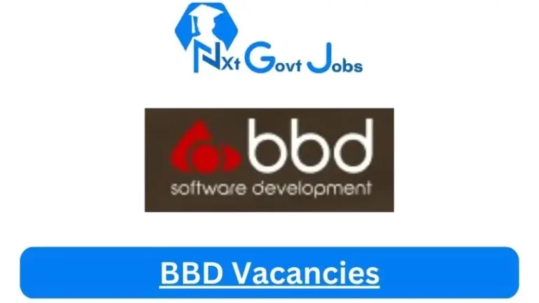 10x Nxtgovtjobs BBD Vacancies 2024 @bbdsoftware.com Career Portal