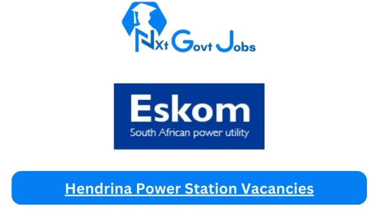 Nxtgovtjobs Hendrina Power Station Vacancies 2024 @www.eskom.co.za Career Portal
