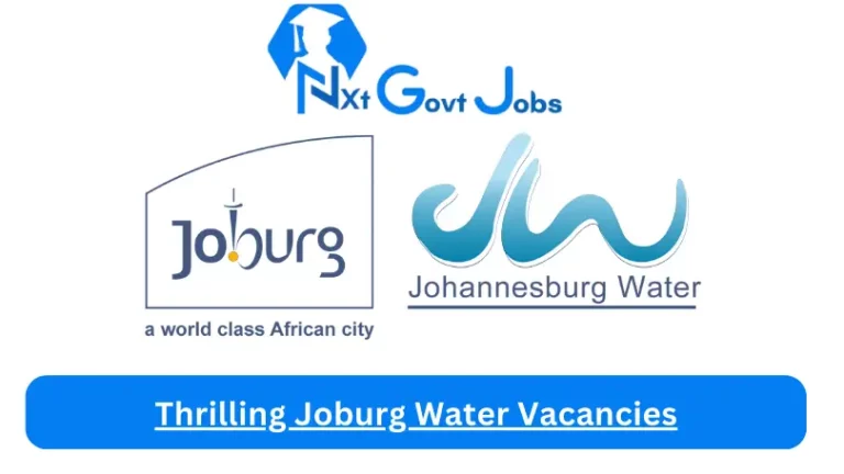 New Joburg Water Vacancies 2024 @www.johannesburgwater.co.za Career Portal