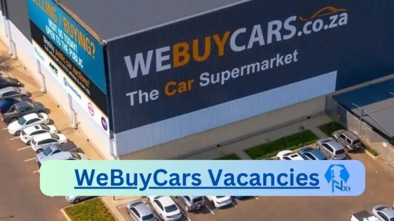 6x New WeBuyCars Vacancies 2024 @www.webuycars.co.za Career Portal