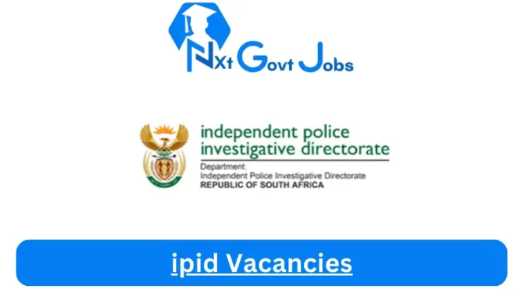 Ipid Vacancies 2023 @www.ipid.gov.za