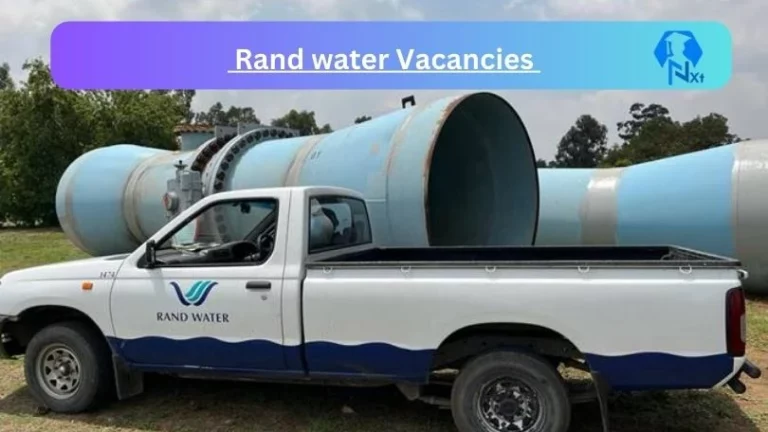 Rand Water Driver Vacancies 2023 Apply Online @randwater.erecruit.co