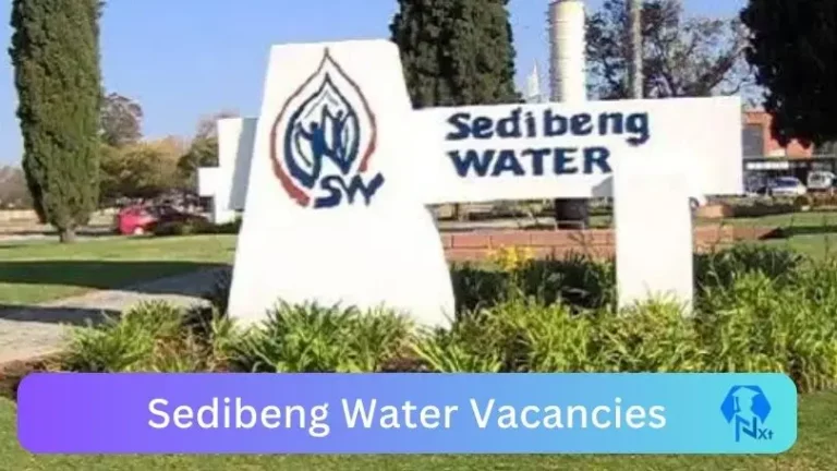 Nxtgovtjobs Sedibeng Water Vacancies 2024 @www.new.sedibengwater.co.za Careers Portal