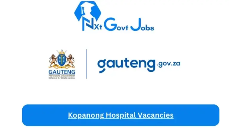 Kopanong Hospital Cleaning Vacancies 2024 Apply Online @professionaljobcentre.gpg.gov.za
