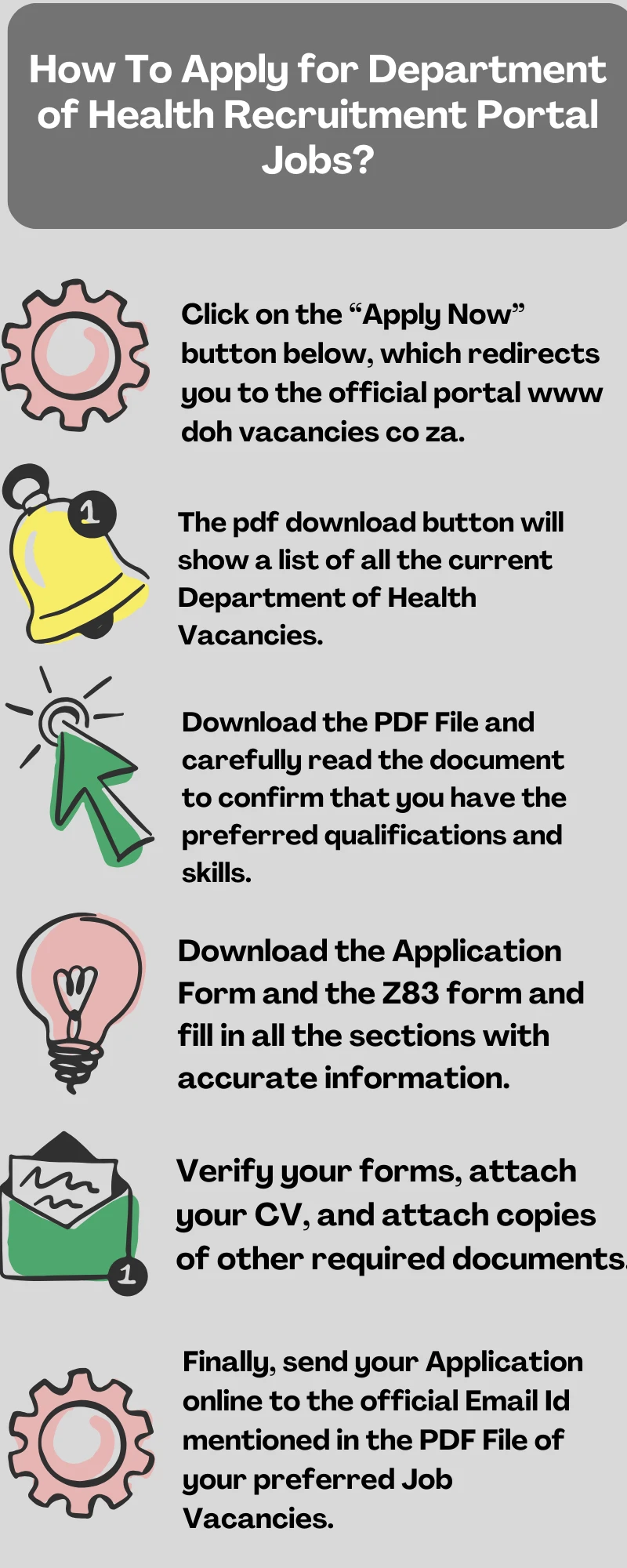 How To Apply for Department of Health Recruitment Portal Jobs?