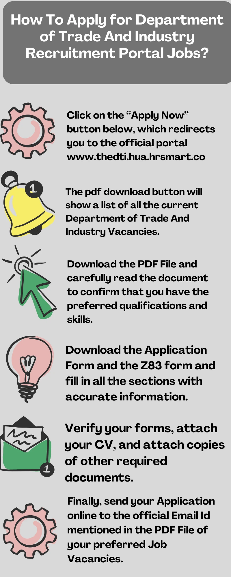 How To Apply for Department of Trade And Industry Recruitment Portal Jobs?