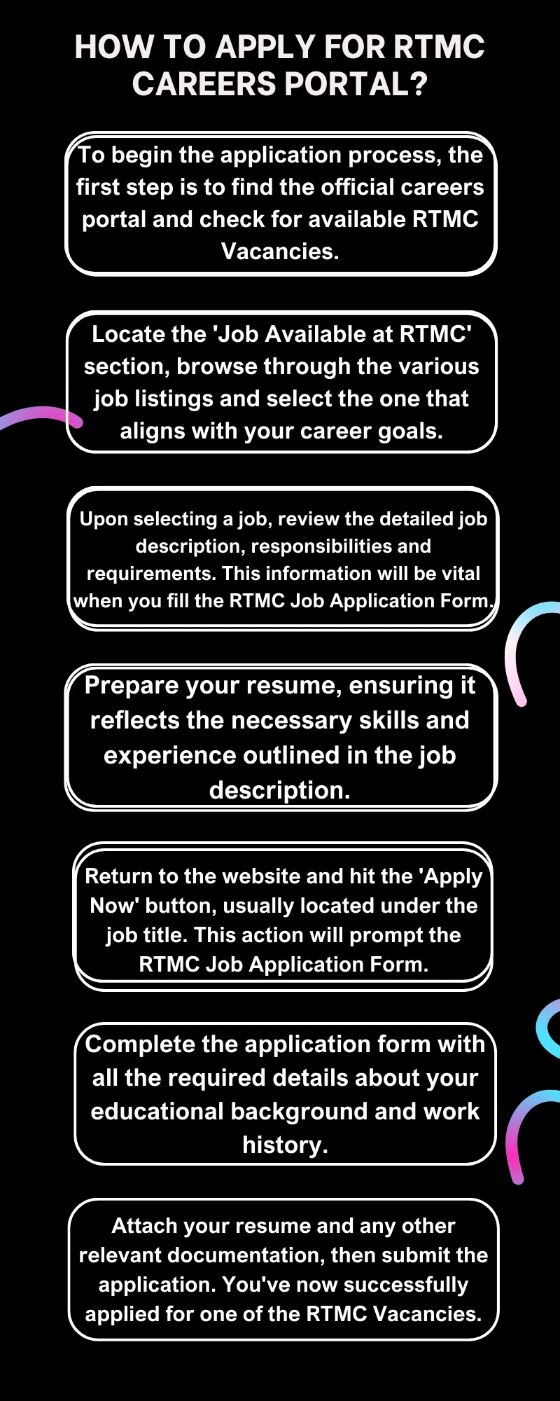 How To Apply for RTMC Careers Portal?
