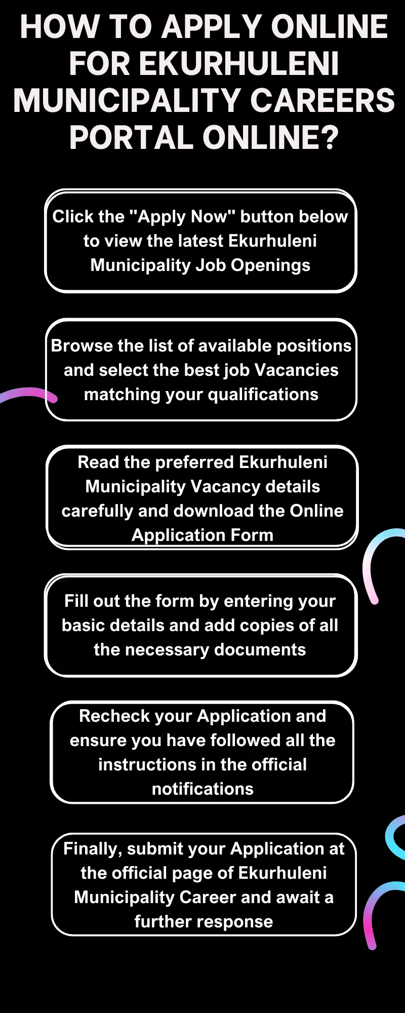 How to Apply online for Ekurhuleni Municipality Careers Portal Online? 